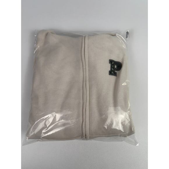 Victoria's Secret PINK Long Sleeve Full Zip Ivory Hoodie Sweatshirt  Size XS - Picture 10 of 10